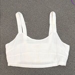 Rip Curl Womens Tank Top Premium Surf Crop Cotton Gauze summer top M